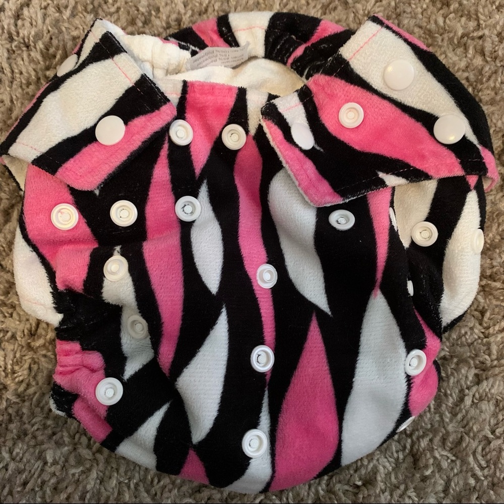 Kawaii Green Baby Organic Bamboo Cloth Diaper